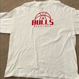 Adidas Bulls Basketball T-Shirt - White